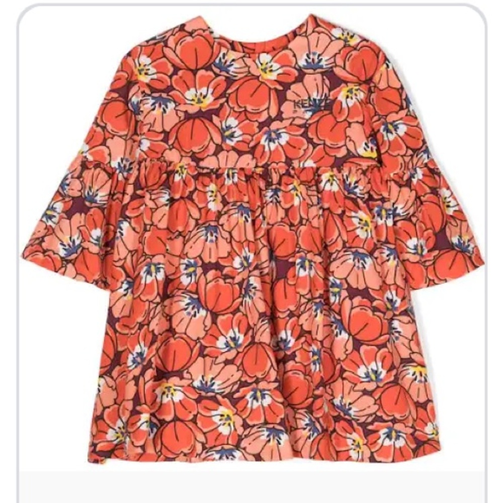 Kenzo Kids Floral Print Dress
